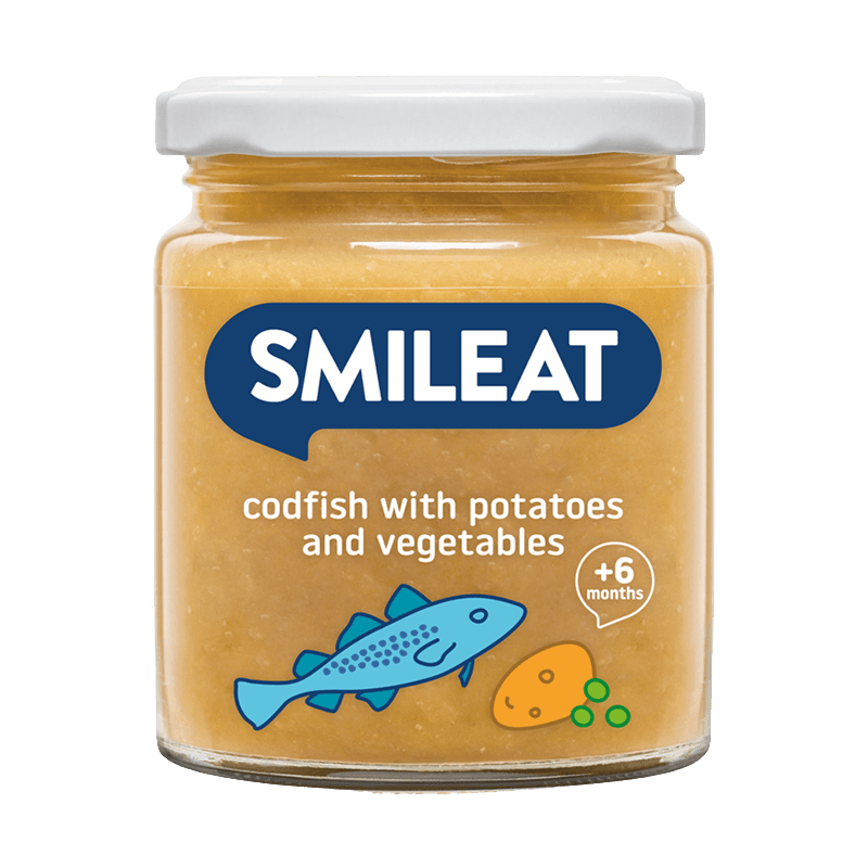SMILEAT BIO príkrm divoká treska so zemiakmi a zeleninou s extra panenským olivovým olejom 6M+ 230 g