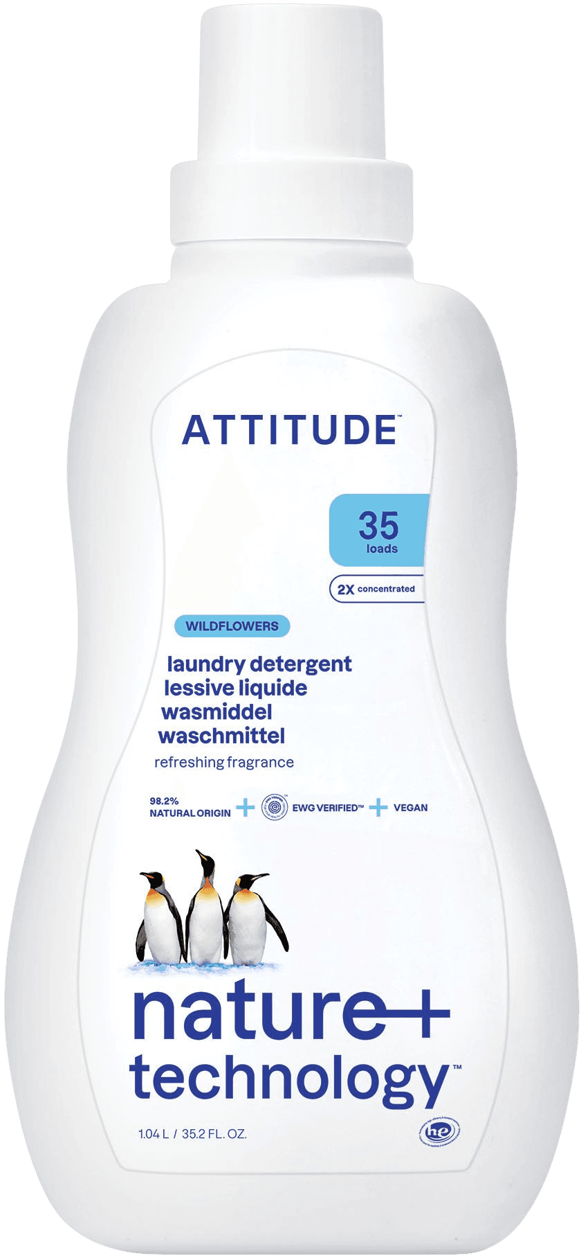 ATTITUDE Prací gél s vôňou lúčnych kvetov 1.05 l