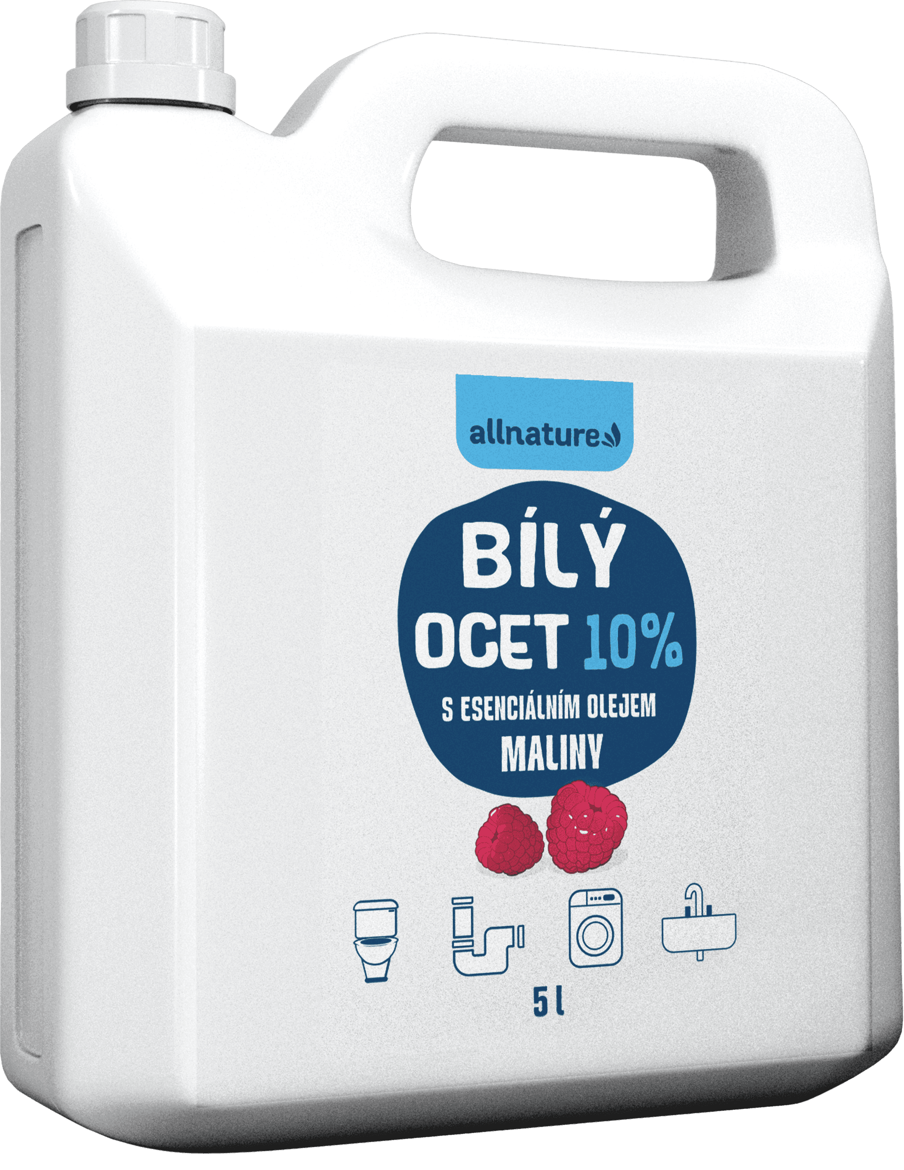 ALLNATURE Biely ocot 10% s vôňou malín 5 l
