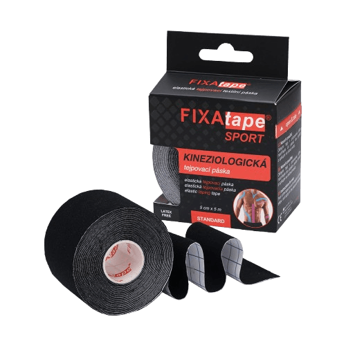 FIXATAPE SPORT kinesio tejpovacia páska 5cm x 5m čierna