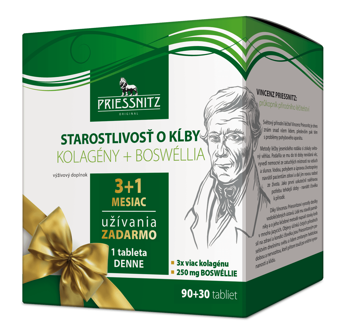 PRIESSNITZ Starostlivosť o kĺby kolagény + Boswélia 120 tablet