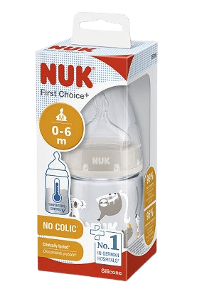 NUK Dojčenská fľaša First Choice Temperature Control beige 150 ml