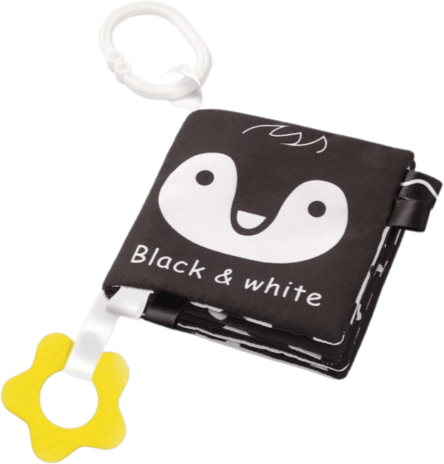 BABYONO Knižka na hranie Black&White