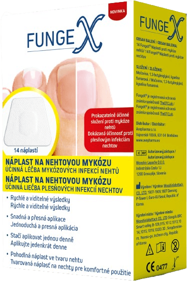 FUNGEX náplasť na mykózu nechtov 14 ks