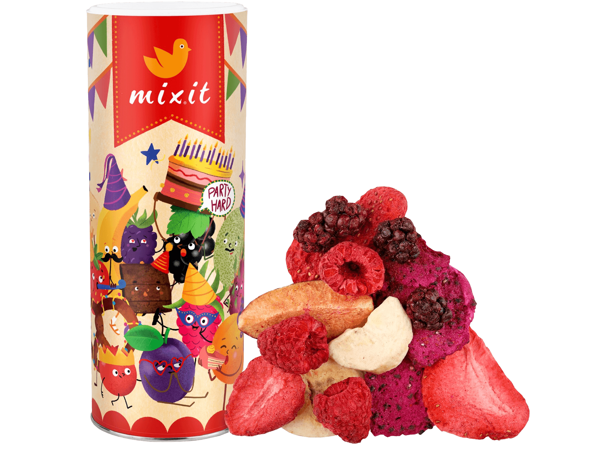 MIXIT Veľké chrumkavé ovocie - Narodeninové 140 g