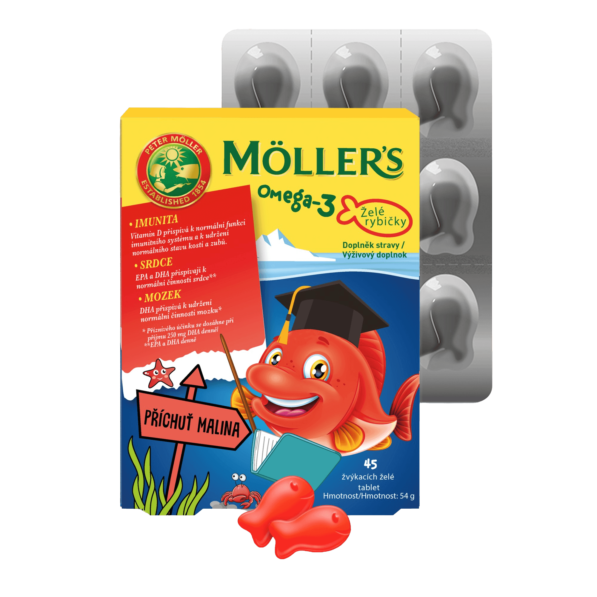 MÖLLERS Möller's Želé rybičky 45 ks