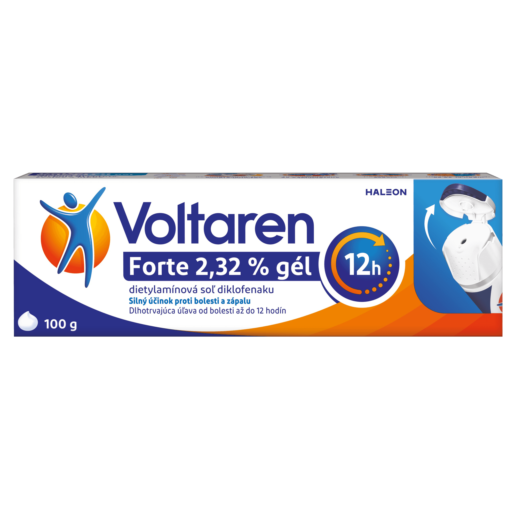 VOLTAREN Forte 2,32% gél s diklofenakom na bolesť chrbta, svalov a kĺbov 100 g
