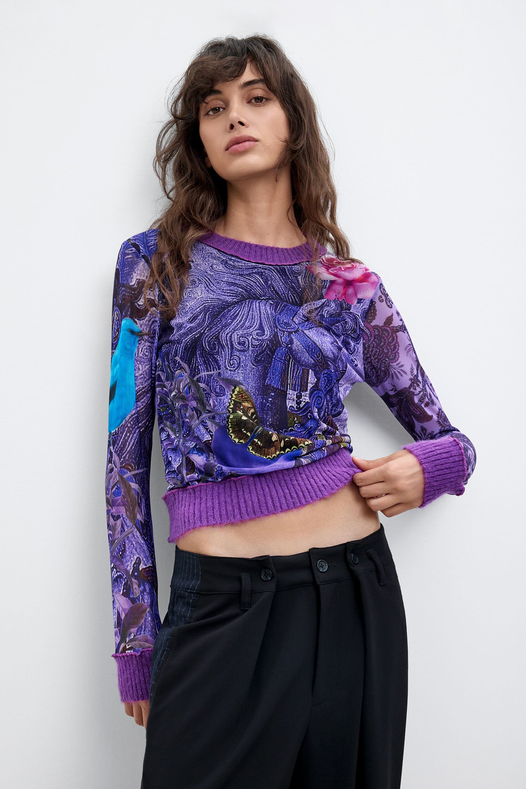 Desigual, Potlačené tričko M. C. Lacroix, DáMské, Polyester, ČErvená, M