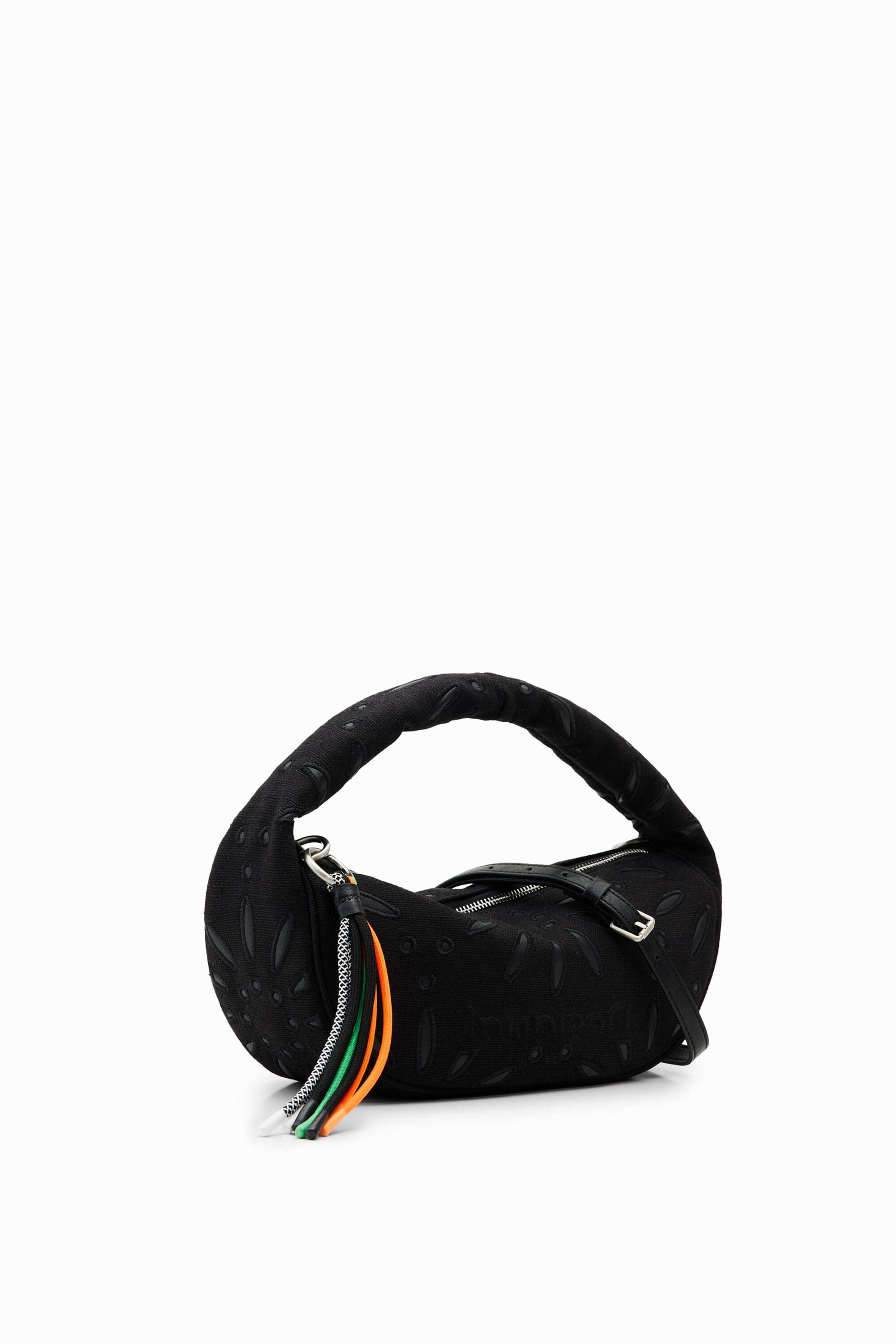 Desigual, Malá švajčiarska vyšívaná taška, ČIerna, U