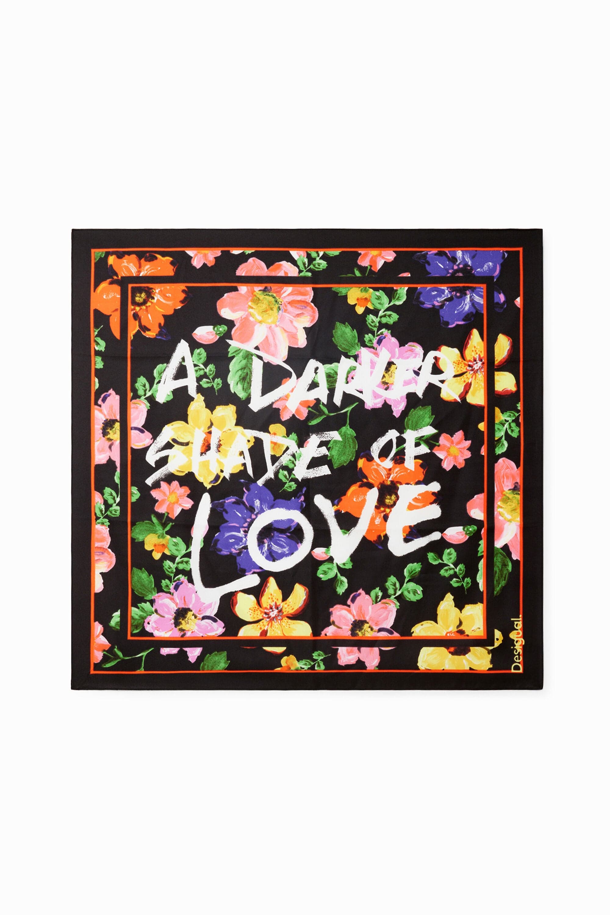 Desigual, Kvetinová šatka carré, Polyester, U