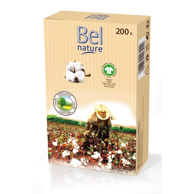 BEL Nature Vatové tyčinky z bio bavlny 200ks