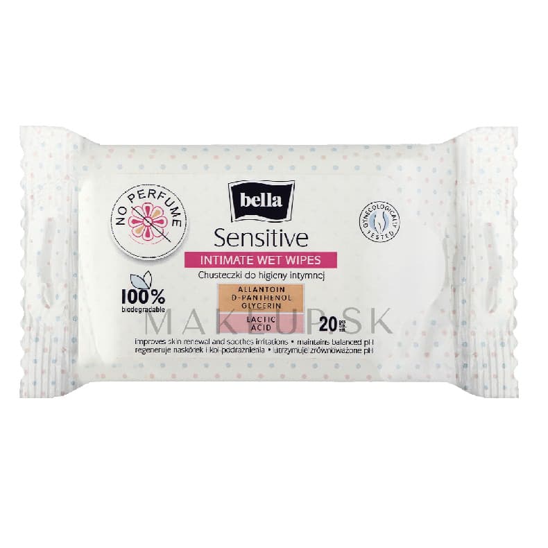 BELLA Sensitive intímne vlhčené utierky 10ks