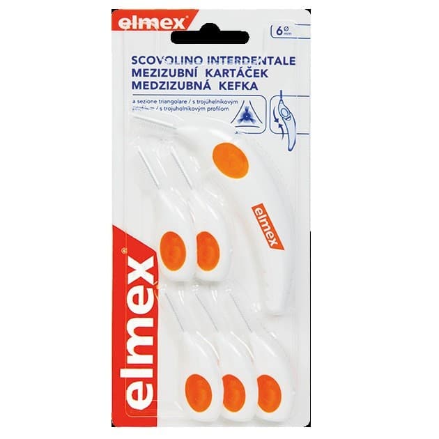 ELMEX Medzizubná kefka 6ks hrúbka 6mm