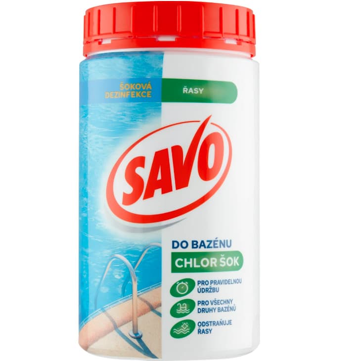 SAVO do bazénu 850g Chlor šok