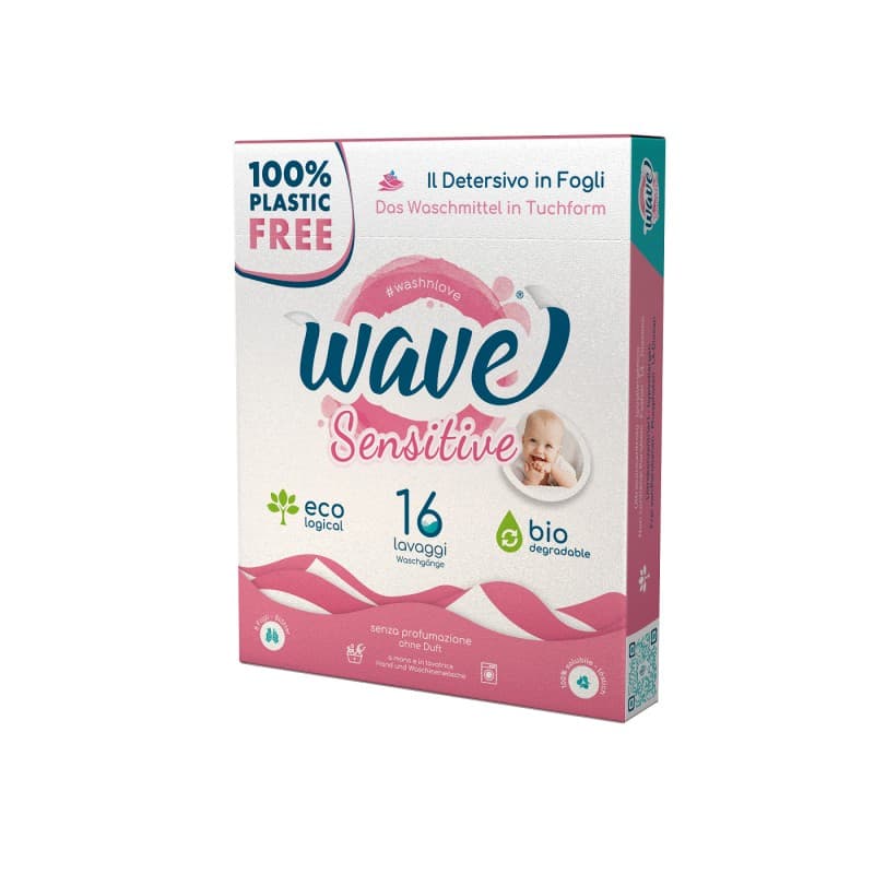 WAVE Pracie prúžky Sensitive 16ks