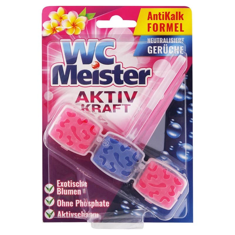 WC MEISTER Tuhý wc blok - Exotický kvet 45g