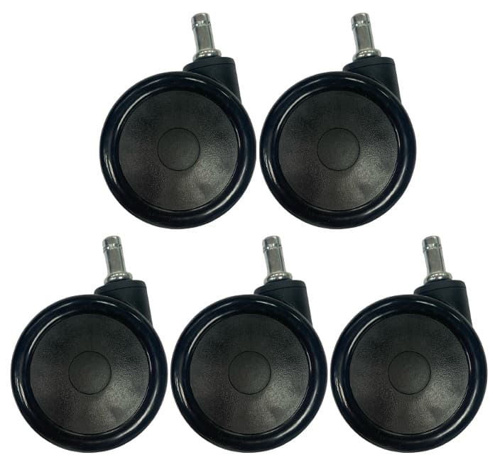 Koliesko na DXRacer veľké pogumované, priemer 75mm, čap 11mm