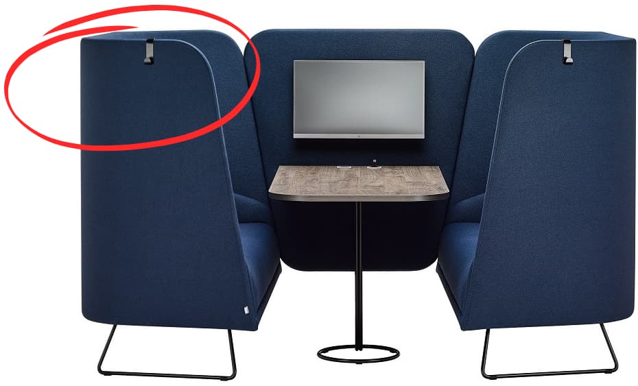 RIM sedačka s panelom OX 5285 pre ORGANIX PRIVACY BOX